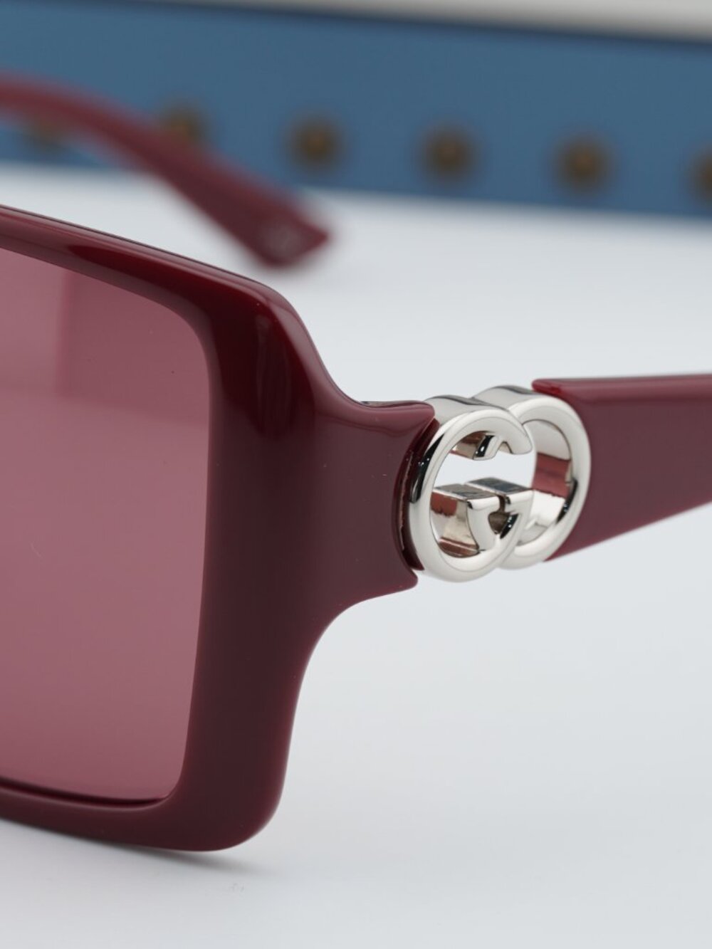 Gucci GG1692S 005 Square Women Sunglasses - Burgundy - Picture 2 of 10
